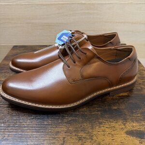 Nunn Bush Men’s Oxford Dress Shoes Brown Leather Comfort Lace Up Size 11M